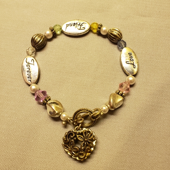 Vtg Handmade Forever Friends Bracelet - Picture 7 of 8